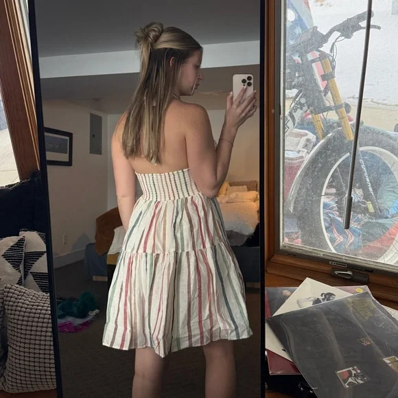 American Eagle Outfitters Multicolor Striped Mini Dress - Picture 5 of 5